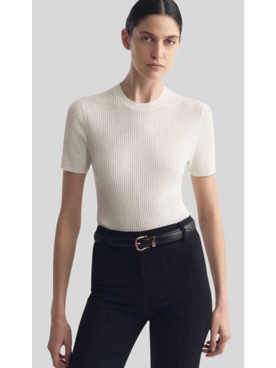 Nili Lotan Tops - Nili Lotan Dorset Sweater Cotton Ivory-sz XL